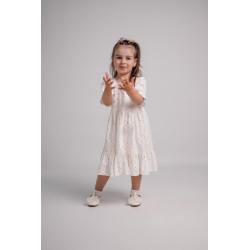 Sukienka Amelia - elegancka sukienka dla dziewczynki z satyny bawełnianej 100% bawełny